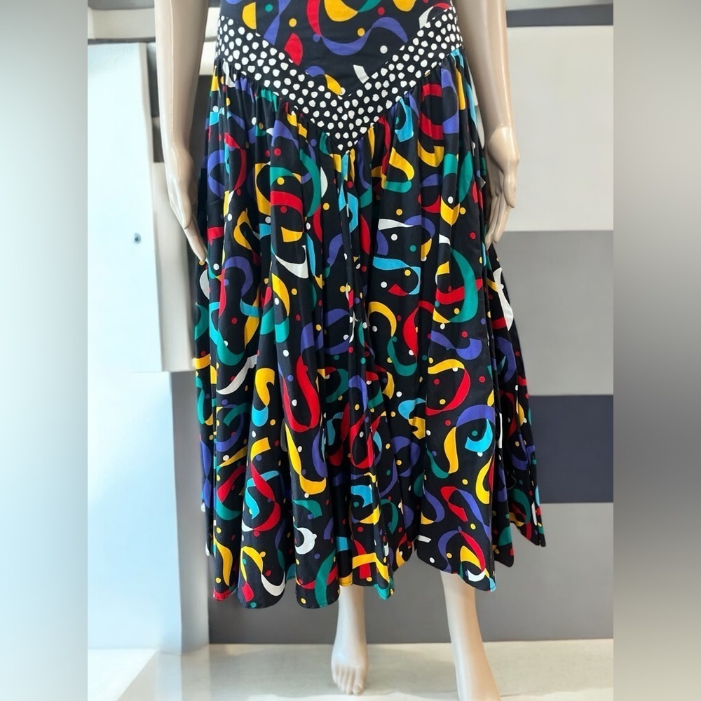 Leslie Lucks Confetti vintage 80’s Party Dress - 10 - Picture 11 of 12